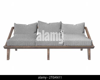 3d render outdoor furniture sofa Stock Photo