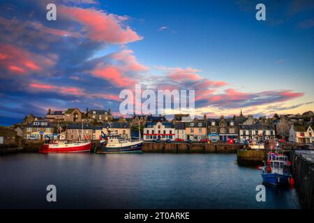 macduff harbour aberdeenshire scotland. Stock Photo