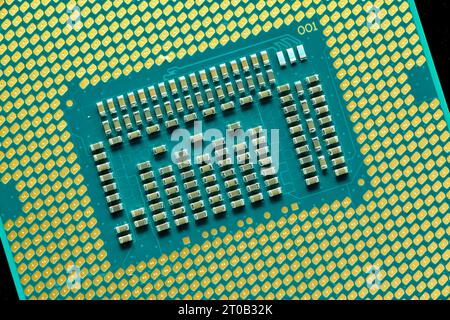 Close-up of an Intel I7 3770K CPU Stock Photo