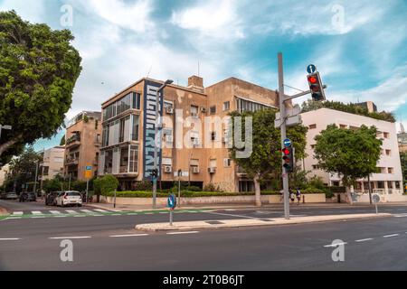 Tel Aviv, Israel - October 2023 - Street view from the central districts of Tel Aviv, Israel. Stock Photo