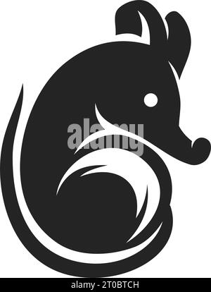 Rat Logo template Isolated. Brand Identity. Icon Abstract Vector ...