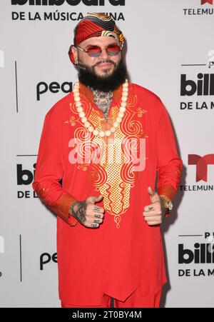 Coral Gables, FL, USA. 5th Oct, 2023. Farruko at the 2023 Billboard Latin Music Awards at the Wasco Center in Coral Gables, Florida on October 5, 2023. Credit: Mpi04/Media Punch/Alamy Live News Stock Photo