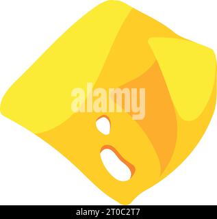 cheese sliced melted product Stock Vector