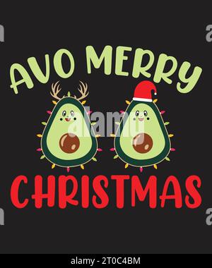 Happy Christmas Tshirt design vector. Use for T-Shirt, mugs, stickers, Cards, etc. Stock Vector