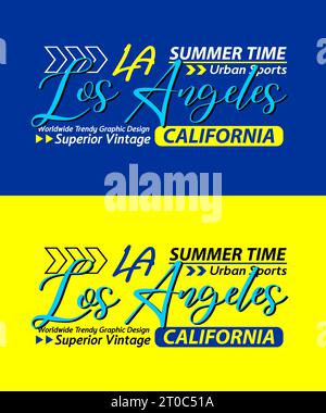 Los Angeles. Sticker. Modern Calligraphy Hand Lettering For Silk Screen  Printing Royalty Free SVG, Cliparts, Vectors, and Stock Illustration. Image  127226189.