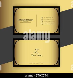 Business Card Template Design Creative Business Design Make Simple Design Stock Vector