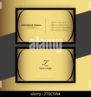 Business Card Template Design Creative Business Design Make Simple Design Stock Vector