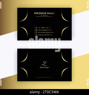 Business Card Template Design Creative Business Design Make Simple Design Stock Vector