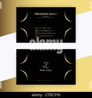 Business Card Template Design Creative Business Design Make Simple Design Stock Vector