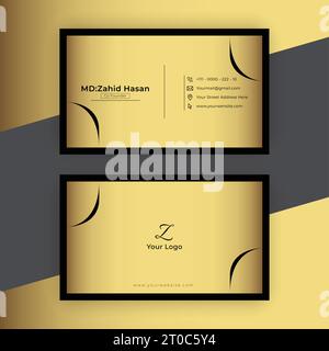 Business Card Template Design Creative Business Design Make Simple Design Stock Vector