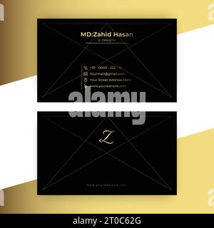 Business Card Template Design Creative Business Design Make Simple Design Stock Vector