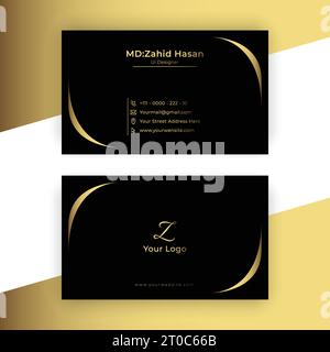 Business Card Template Design Creative Business Design Make Simple Design Stock Vector