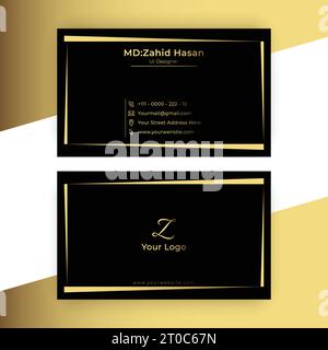 Business Card Template Design Creative Business Design Make Simple Design Stock Vector