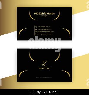 Business Card Template Design Creative Business Design Make Simple Design Stock Vector