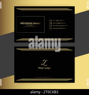 Business Card Template Design Creative Business Design Make Simple Design Stock Vector