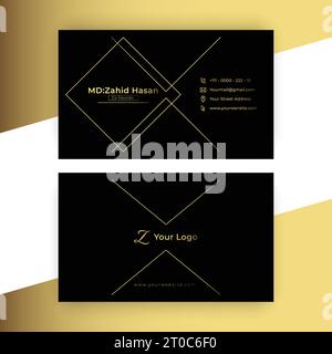 Business Card Template Design Creative Business Design Make Simple Design Stock Vector