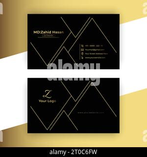 Business Card Template Design Creative Business Design Make Simple Design Stock Vector