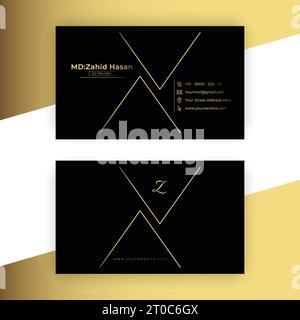 Business Card Template Design Creative Business Design Make Simple Design Stock Vector