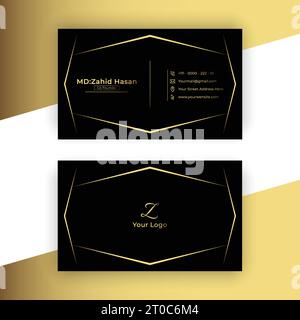 Business Card Template Design Creative Business Design Make Simple Design Stock Vector