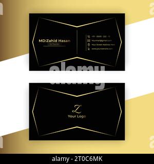 Business Card Template Design Creative Business Design Make Simple Design Stock Vector