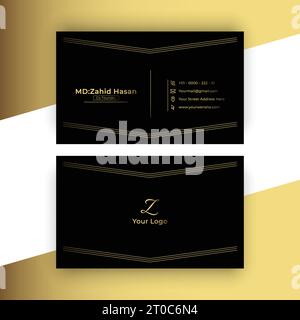 Business Card Template Design Creative Business Design Make Simple Design Stock Vector