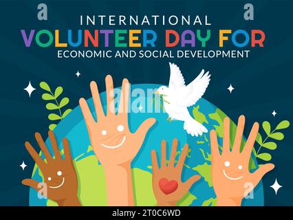 Volunteer Day for Economic and Social Development Horizontal Banner ...