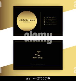 Business Card Template Design Creative Business Design Make Simple Design Stock Vector