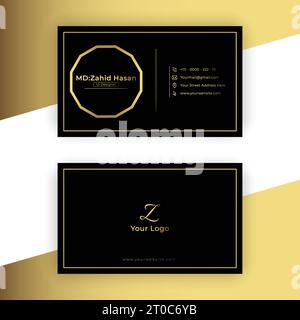 Business Card Template Design Creative Business Design Make Simple Design Stock Vector