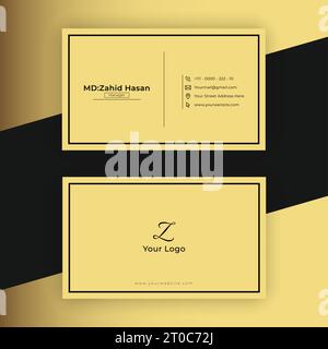 Business Card Template Design Creative Business Design Make Simple Design Stock Vector