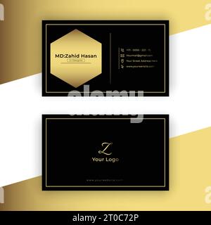 Business Card Template Design Creative Business Design Make Simple Design Stock Vector