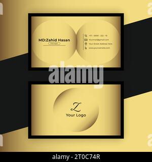 Business Card Template Design Creative Business Design Make Simple Design Stock Vector
