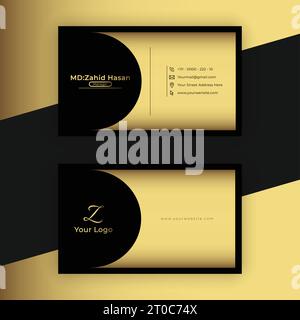 Business Card Template Design Creative Business Design Make Simple Design Stock Vector