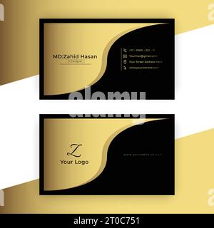 Business Card Template Design Creative Business Design Make Simple Design Stock Vector