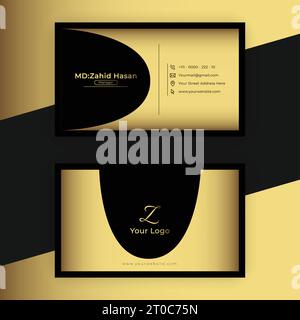 Business Card Template Design Creative Business Design Make Simple Design Stock Vector