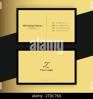 Business Card Template Design Creative Business Design Make Simple Design Stock Vector
