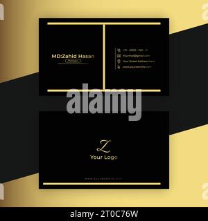Business Card Template Design Creative Business Design Make Simple Design Stock Vector