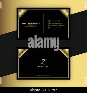 Business Card Template Design Creative Business Design Make Simple Design Stock Vector
