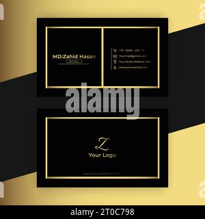 Business Card Template Design Creative Business Design Make Simple Design Stock Vector
