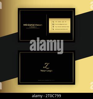 Business Card Template Design Creative Business Design Make Simple Design Stock Vector