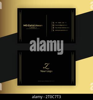 Business Card Template Design Creative Business Design Make Simple Design Stock Vector