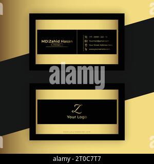 Business Card Template Design Creative Business Design Make Simple Design Stock Vector
