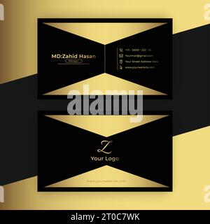 Business Card Template Design Creative Business Design Make Simple Design Stock Vector