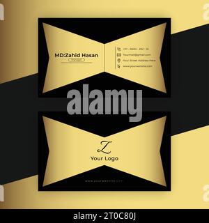 Business Card Template Design Creative Business Design Make Simple Design Stock Vector