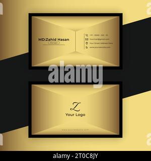 Business Card Template Design Creative Business Design Make Simple Design Stock Vector