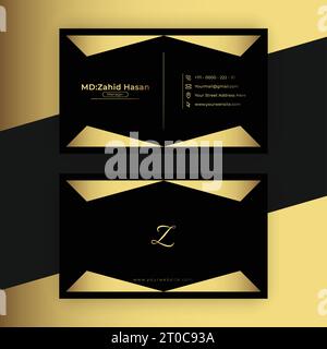 Business Card Template Design Creative Business Design Make Simple Design Stock Vector