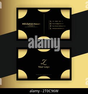 Business Card Template Design Creative Business Design Make Simple Design Stock Vector