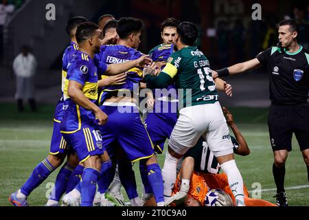 Sao Paulo, Brazil. 05th Oct, 2023. Match between Palmeiras and Boca Juniors for the semi-final of the Copa Libertadores 2023, at Allianz Parque, on the night of this Thursday, 5th. Adriana Spaca/SPP (Adriana Spaca/SPP) Credit: SPP Sport Press Photo. /Alamy Live News Stock Photo