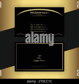 Business Card Template Design Creative Business Design Make Simple Design Stock Vector