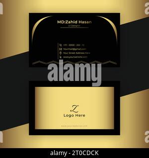 Business Card Template Design Creative Business Design Make Simple Design Stock Vector