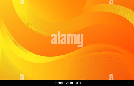 Abstract golden yellow glowing lines circles curved background. Technology innovation future tech graphic design wallpaper template Stock Vector